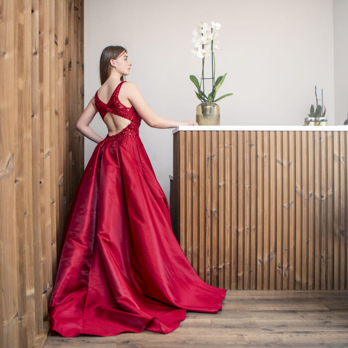 Red Evening and Matric Farewell Dress by Halo Gorgeous Boutique