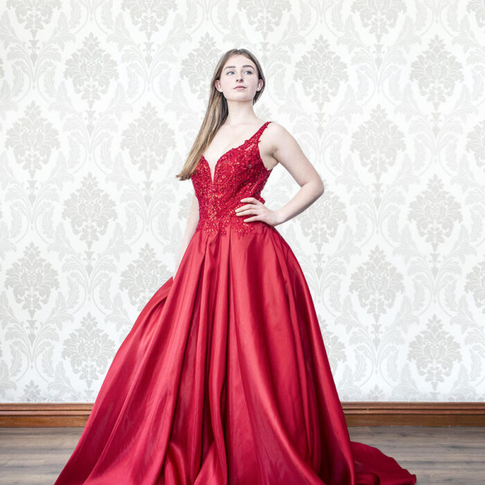 Halo Gorgeous Boutique Red Evening Dress